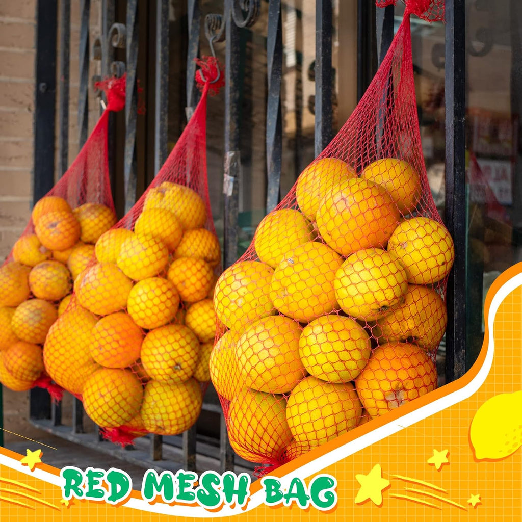 Treela 600 Pieces Reusable Mesh Bags Reusable Produce Seafood Onion Vegetable Storage Mesh Net Nylon Poly Bags for