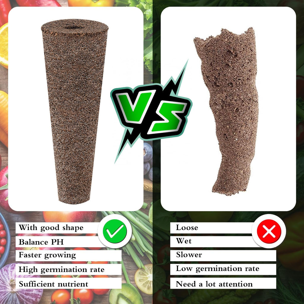 200 Pack Hydroponic Grow Sponges, Seed Pods Replacement | Grow Sponges for Greenhouses & Germination Equipment, Starter