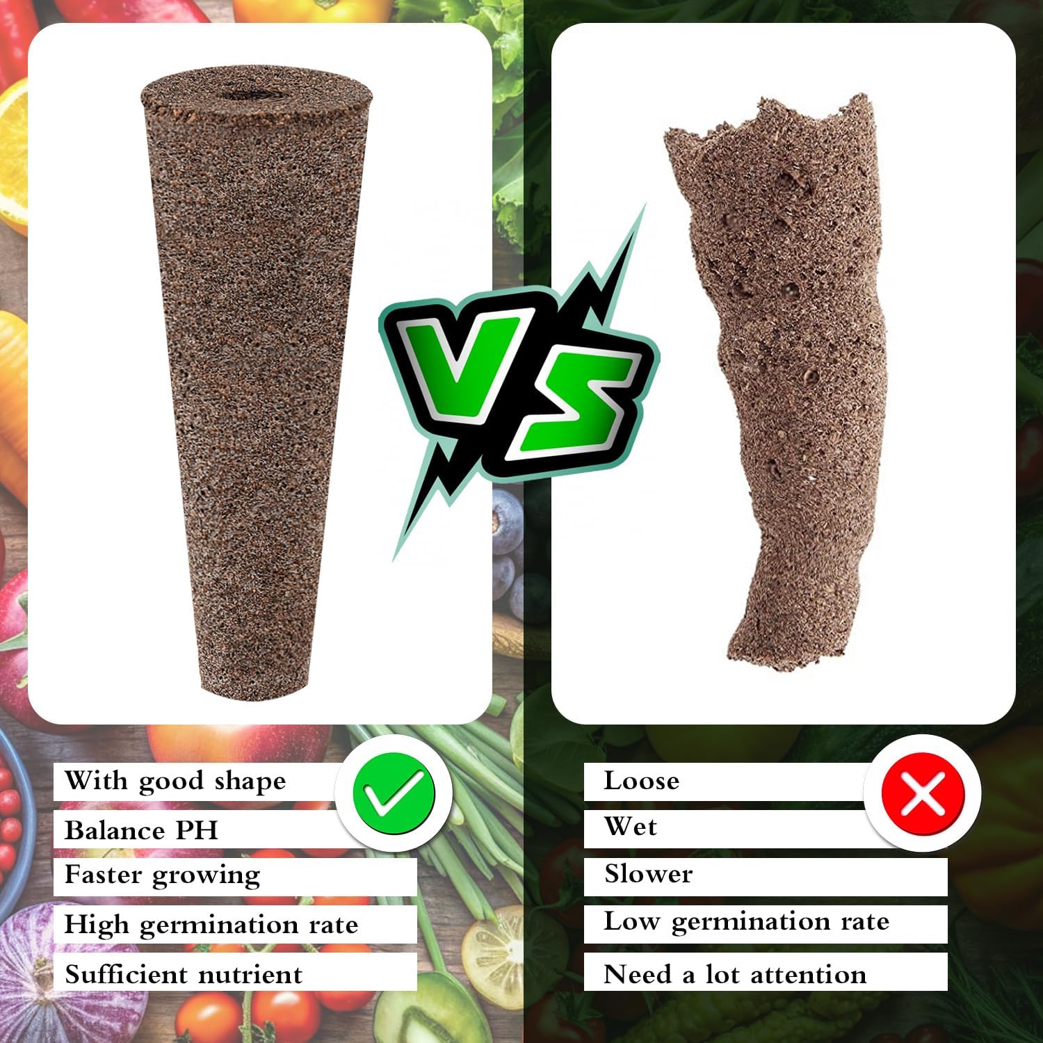 200 Pack Hydroponic Grow Sponges, Seed Pods Replacement | Grow Sponges for Greenhouses & Germination Equipment, Starter