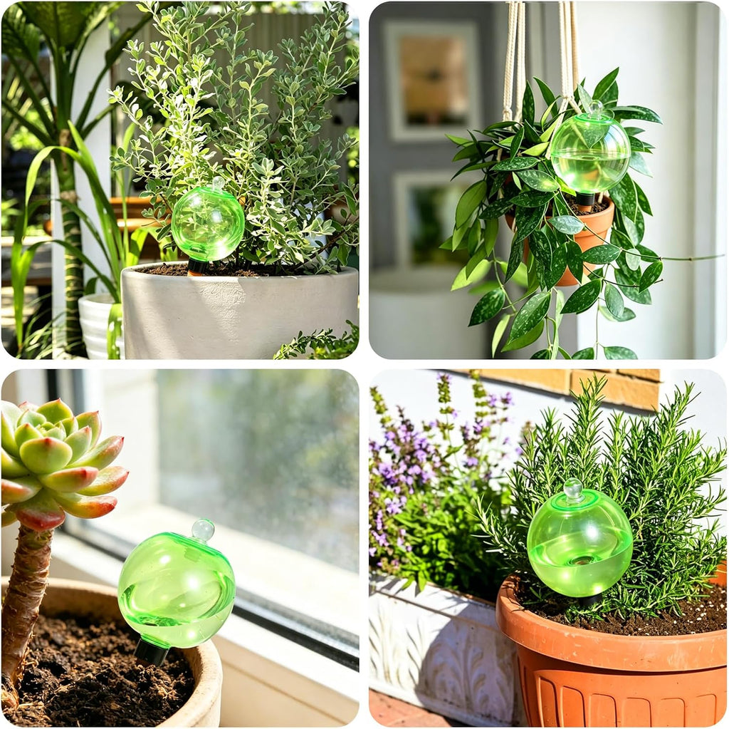 Self Watering Globes – Extra Large, 25.4 fl oz, Terracotta Spikes | Slow-release indoor/outdoor. 750ml (25.4 oz), lasts