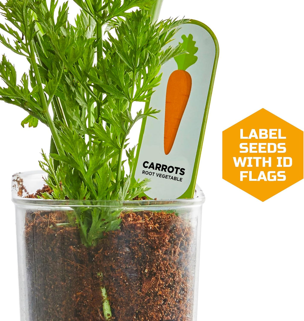 Discovery™ Edible Veggie Garden Watch-It-Grow Kit – DIY STEM Activity for Kids | Grow Carrots, Radishes & Onions