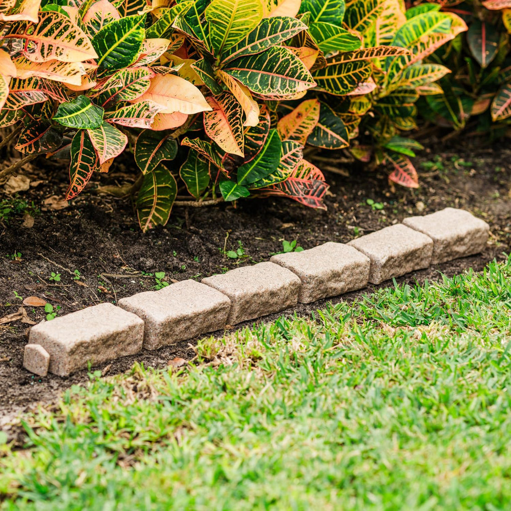 Landscape Edging | Garden Edging Border | Polyrock Bricks for Lawn Edging, Flower beds, Pathways & Yard Edging– 1 Pack