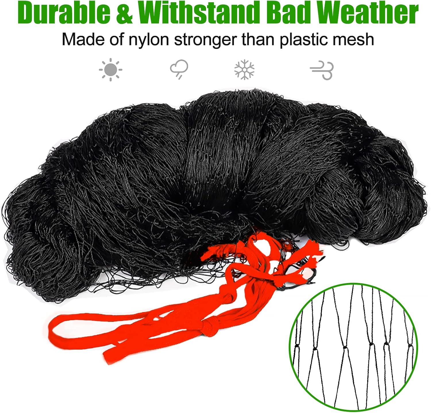 Bird Netting for Chicken Coop,50x50ft Poultry Netting with 2.4" Square Mesh | Heavy Duty Garden Net for Blueberry