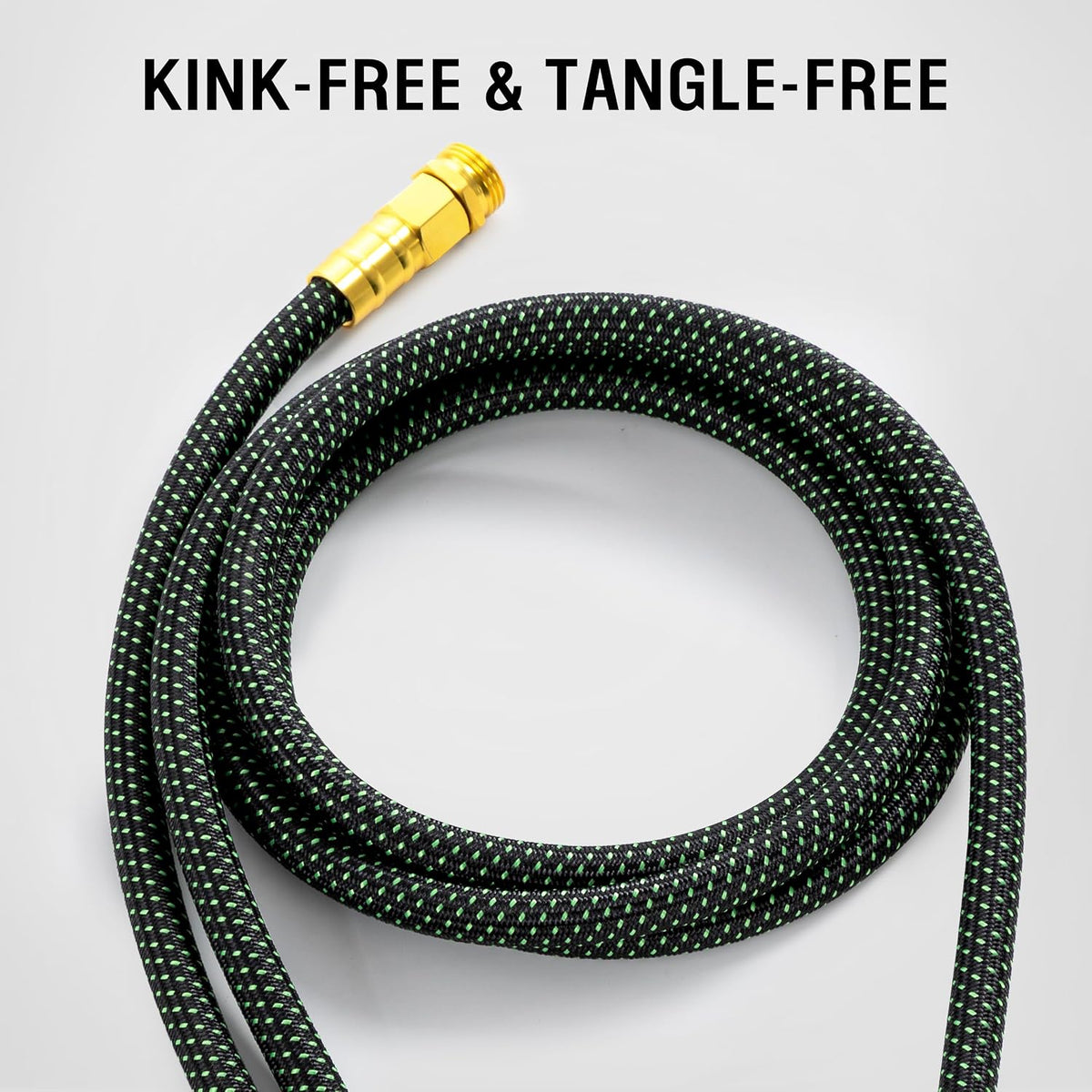 HBlife 50ft Garden Hose, Non Expandable Garden Hose with 10 Function Sprayer Nozzle, Flexible Lightweight Water Hose