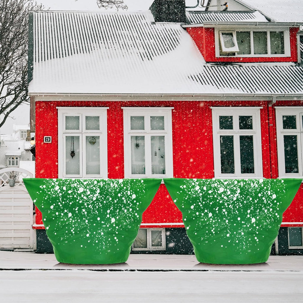Zhengmy 9 Pcs 47.2 x 47.2 Inch Plant Covers Freeze Protection Winter Frost Cloth Reusable Plant Protector Blankets with