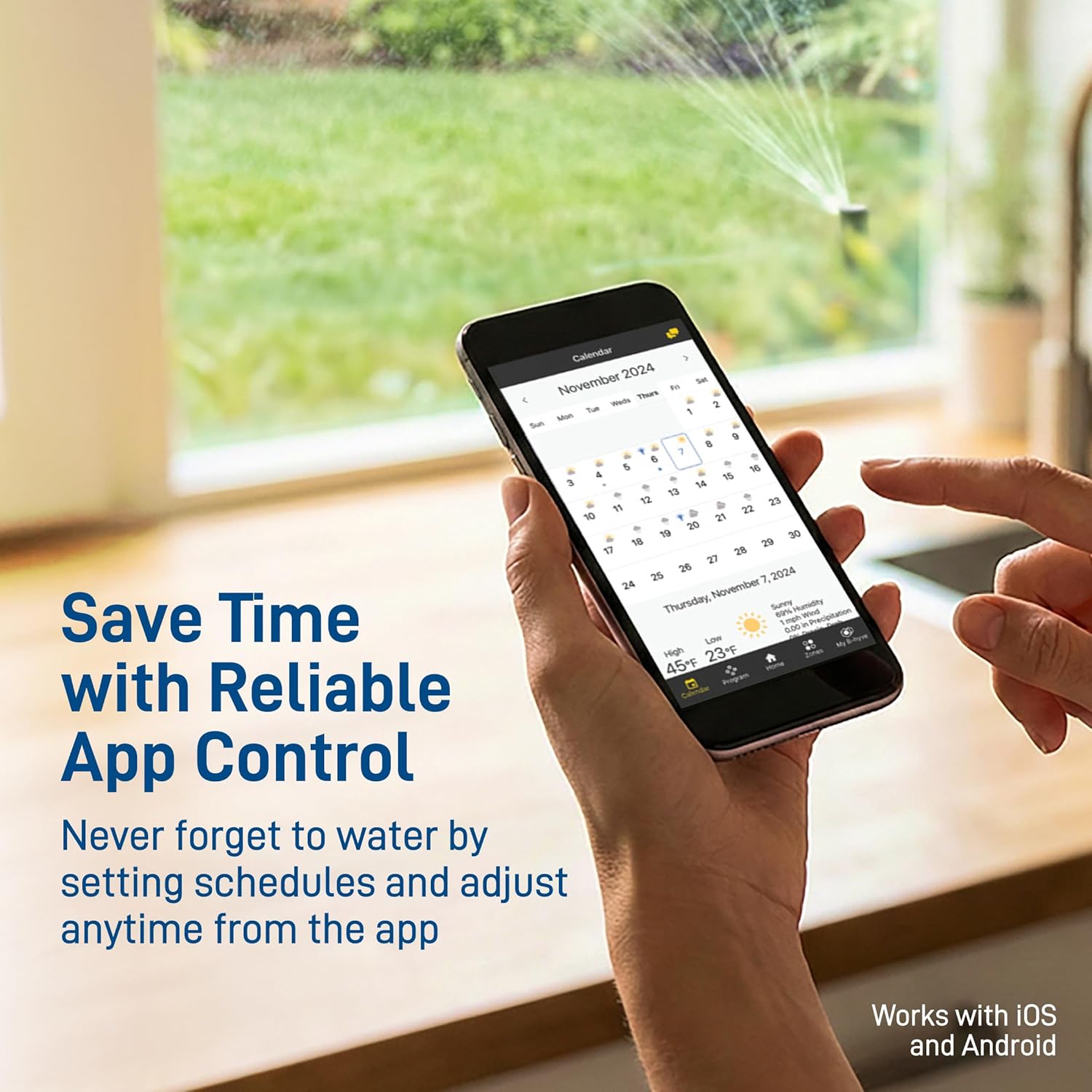 Orbit B-hyve XR Smart Sprinkler Timer - 8-Zone - WiFi-Enabled Indoor/Outdoor Irrigation Controller - App Control