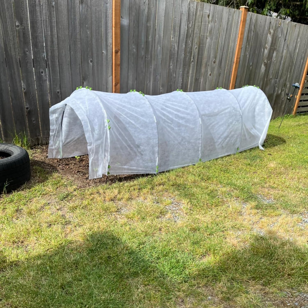 Greenhouse Hoops Grow Tunnel, 10 Sets 7FT Garden Hoops | Rust-Proof Fiberglass Frame for Raised Beds, Garden Netting