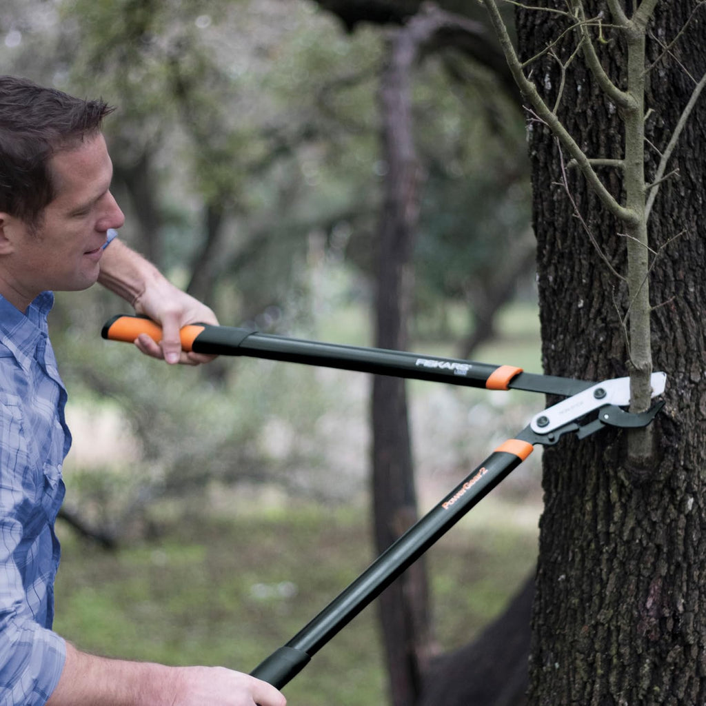 Fiskars 25” PowerGear2 Garden Bypass Loppers, 1.75" Capacity Tree Trimmer | Branch Cutter Tool, Multiplies Cutting