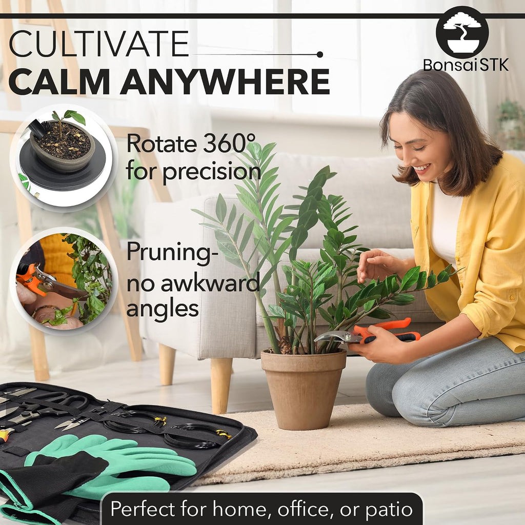 Bonsai Toolkit - Mini Garden Tools, Bonsai Wire Kit, Repotting Mat for Indoor Plants, Bonsai Tools, Succulent Tools