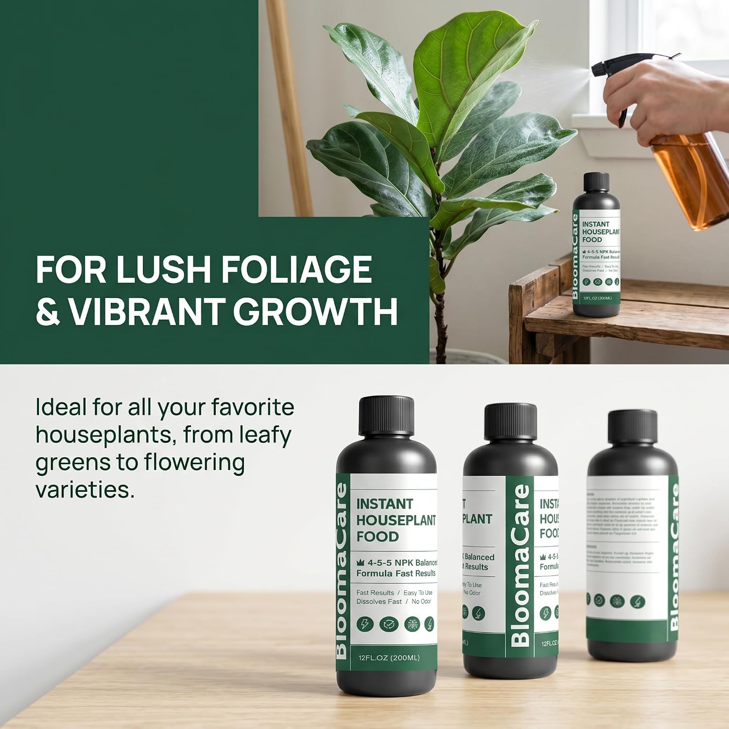 Blooma Care Plant Food,Liquid Plant Food,Liquid Plant Fertilizer - for Indoor Houseplants, All-Natural, Groundwater