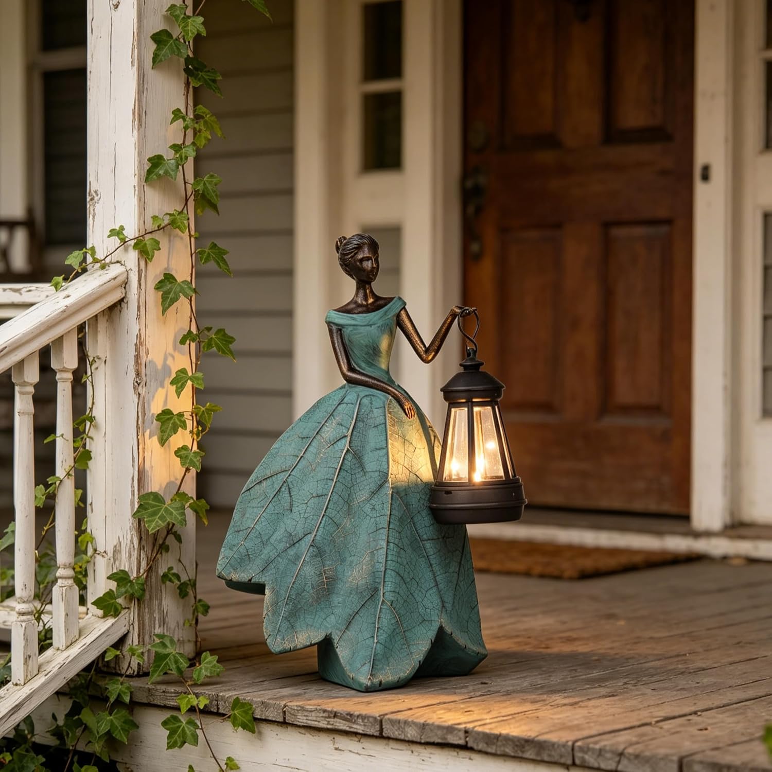 Guichifun Fairy Statues Garden Decor with Solar Lights Gifts for Women | Resin Garden Statues, Outdoor Decor, Patio