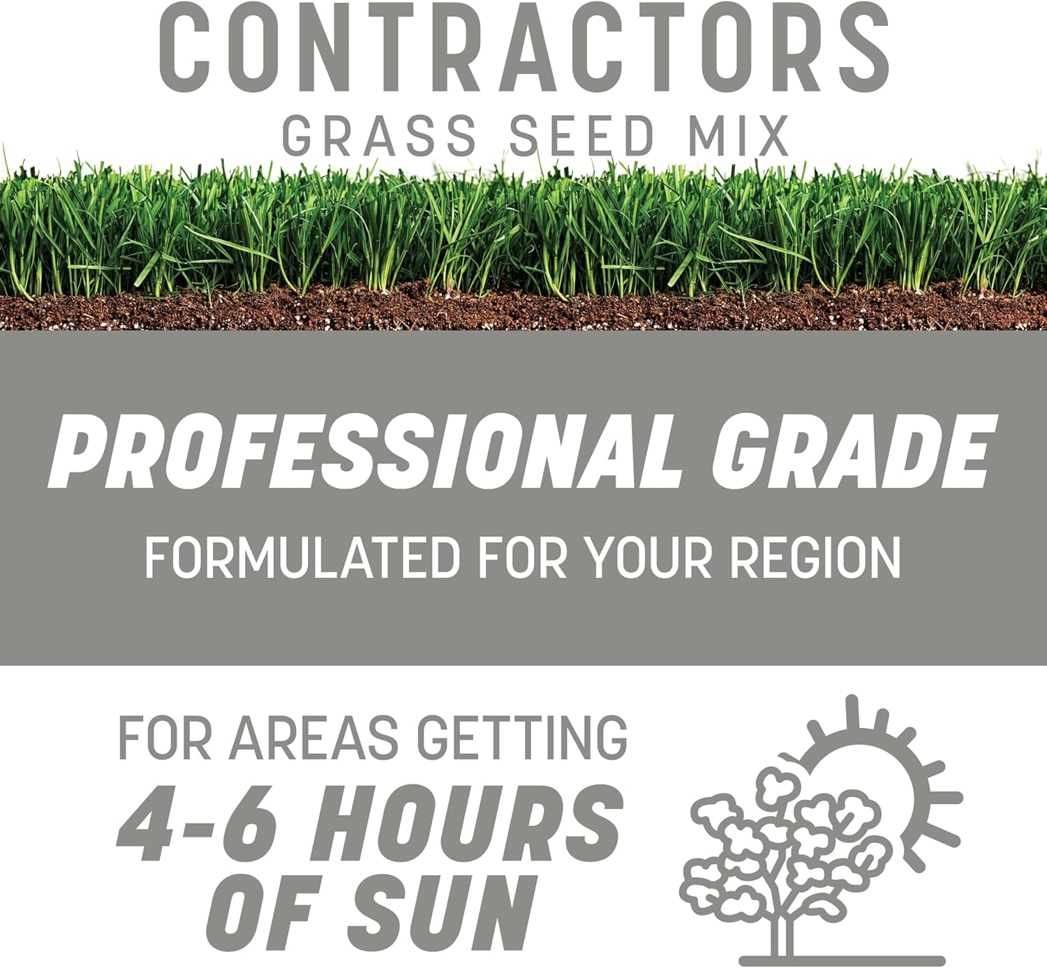 Pennington Contractors Grass Seed Mix Northern Mix 40 lb | Bulk grass seed for overseeding and lawn repair, covers up