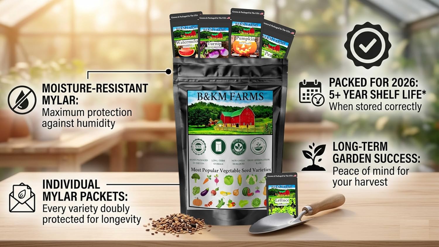 30 Variety Culinary Herb & Vegetable Seed Collection - 30,000+ Heirloom Seeds for Planting: Non-GMO USA Sourced;
