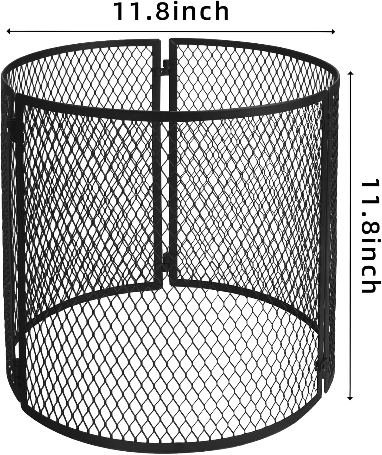 4 Pack Metal Plant Cage Protectors from Animals-11.8 x 11.8 Inch Garden Plant Protector - Sturdy Bunny Barricades