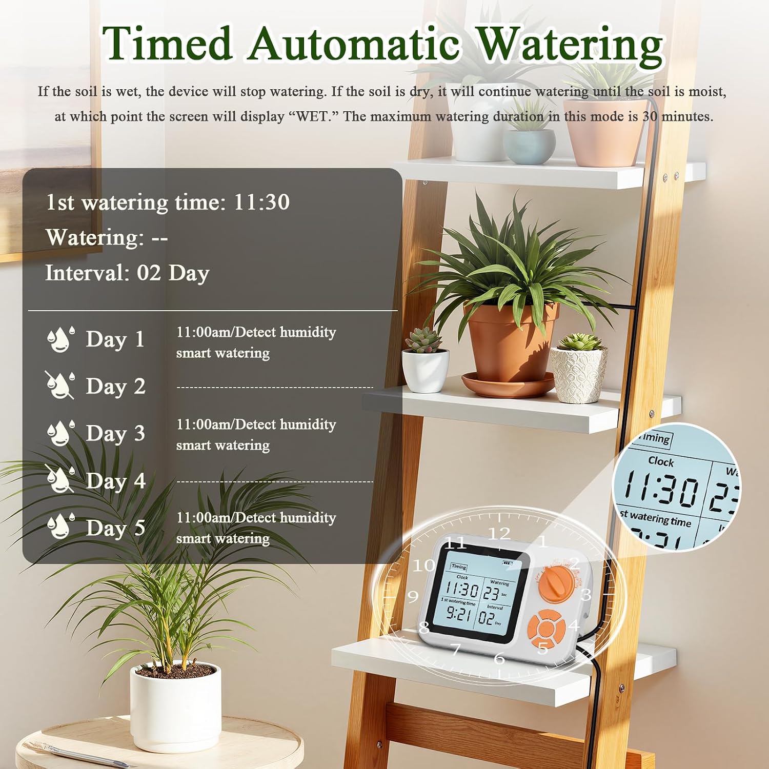 Topotdor Automatic Indoor Plant Waterer for 15 Potted Plants, Self Watering System Drip Irrigation Kit with