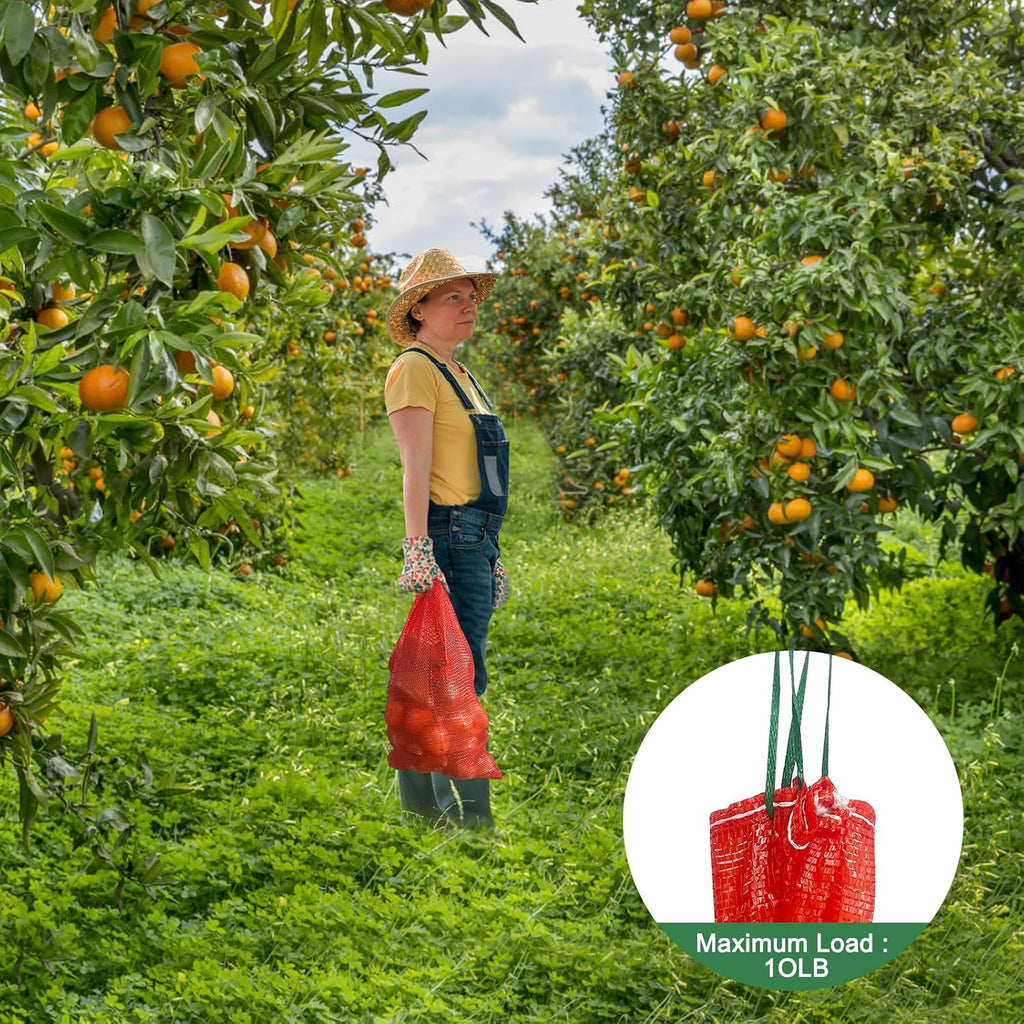 50 Pack 36lb Mesh Onion Bags Reusable Produce Storage Fruit Vegetable Storage Bags with Drawstring for Onions Potatoes