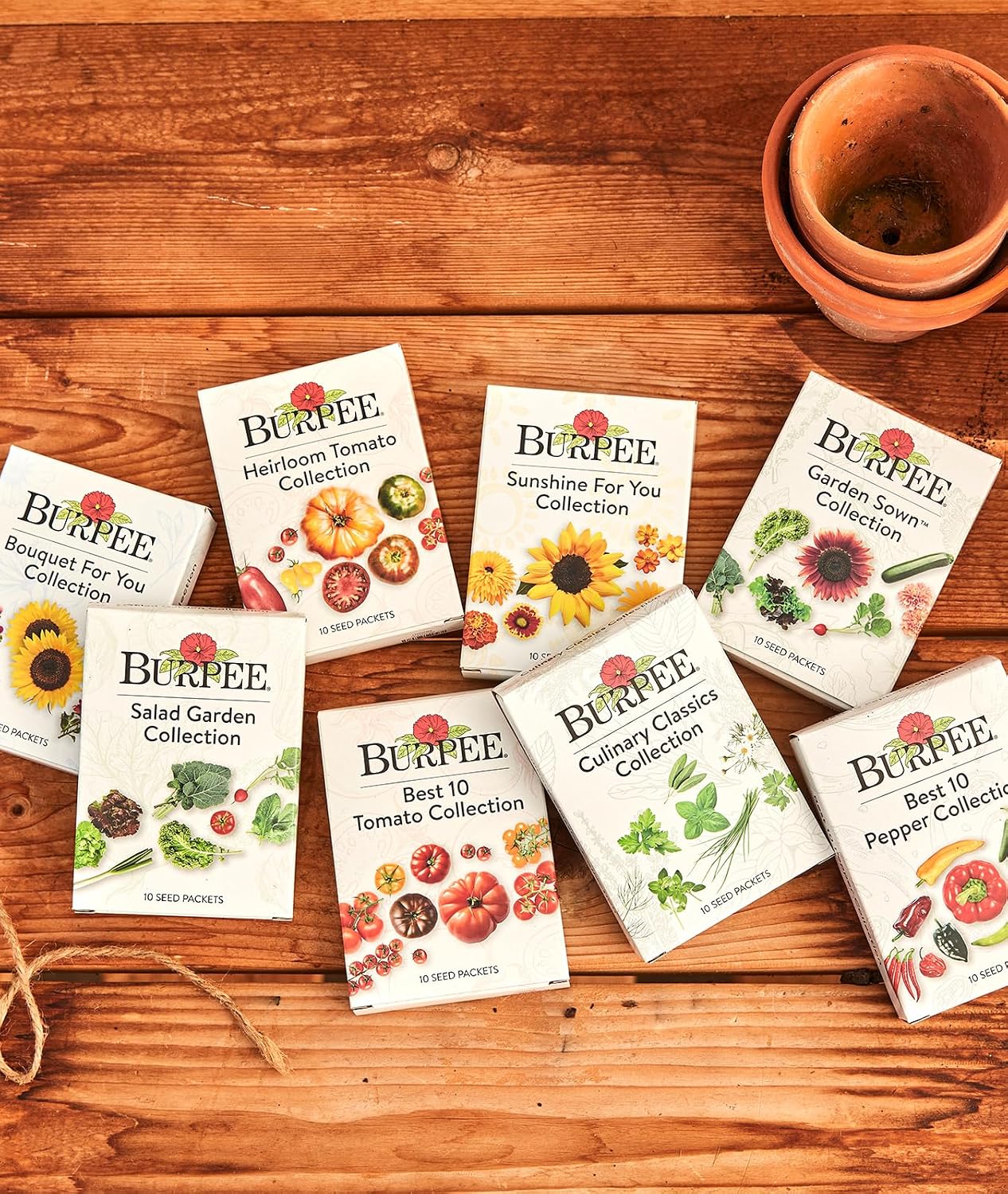 Burpee Best Collection | 10 Packets of Non-GMO Fresh Mix of Hot Pepper & Sweet Varieties | Jalapeno, Bell Pepper Seeds