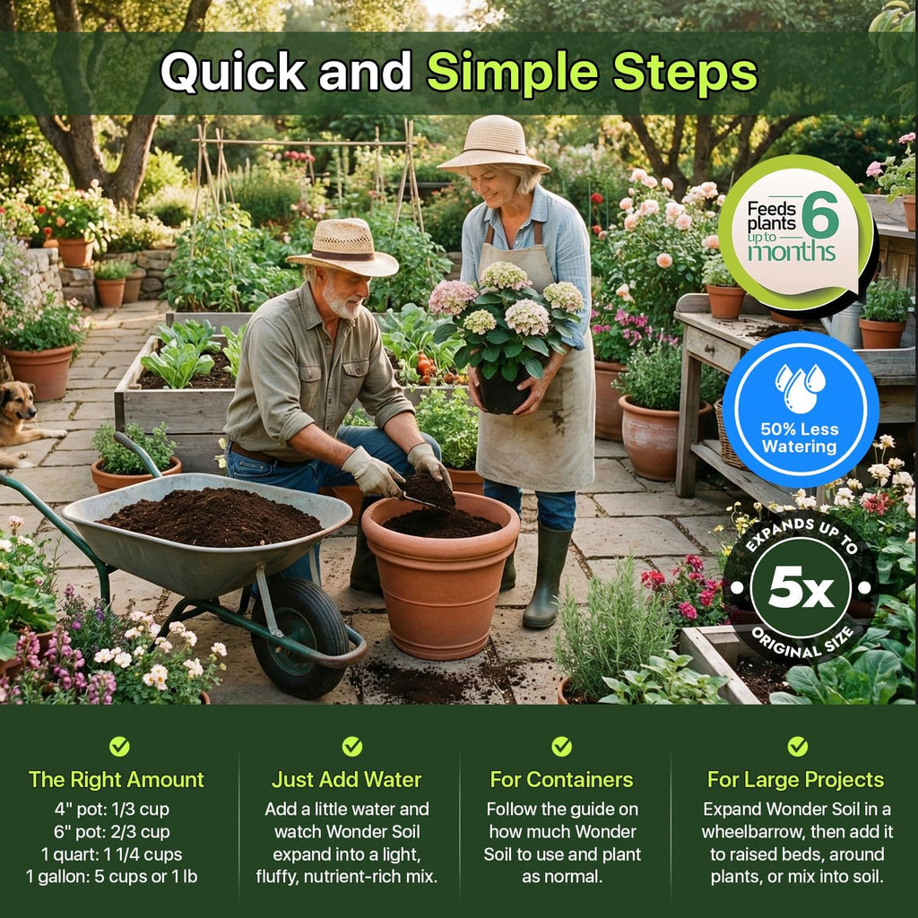 Organic Potting Soil | 12 QUARTS of Ready to Plant Coco Coir Fully Loaded with Nutrients | 3 LBS Bag Expands to 12
