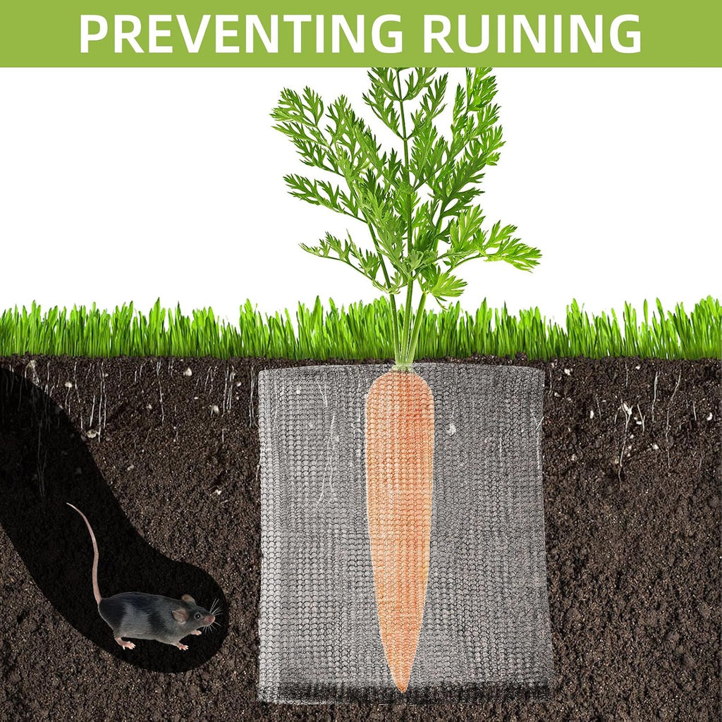 1 Gallon Wire Mesh Bags for Plant Protection, Garden Mesh Netting Protection Bag Animal Barrier Wire Baskets for Plants