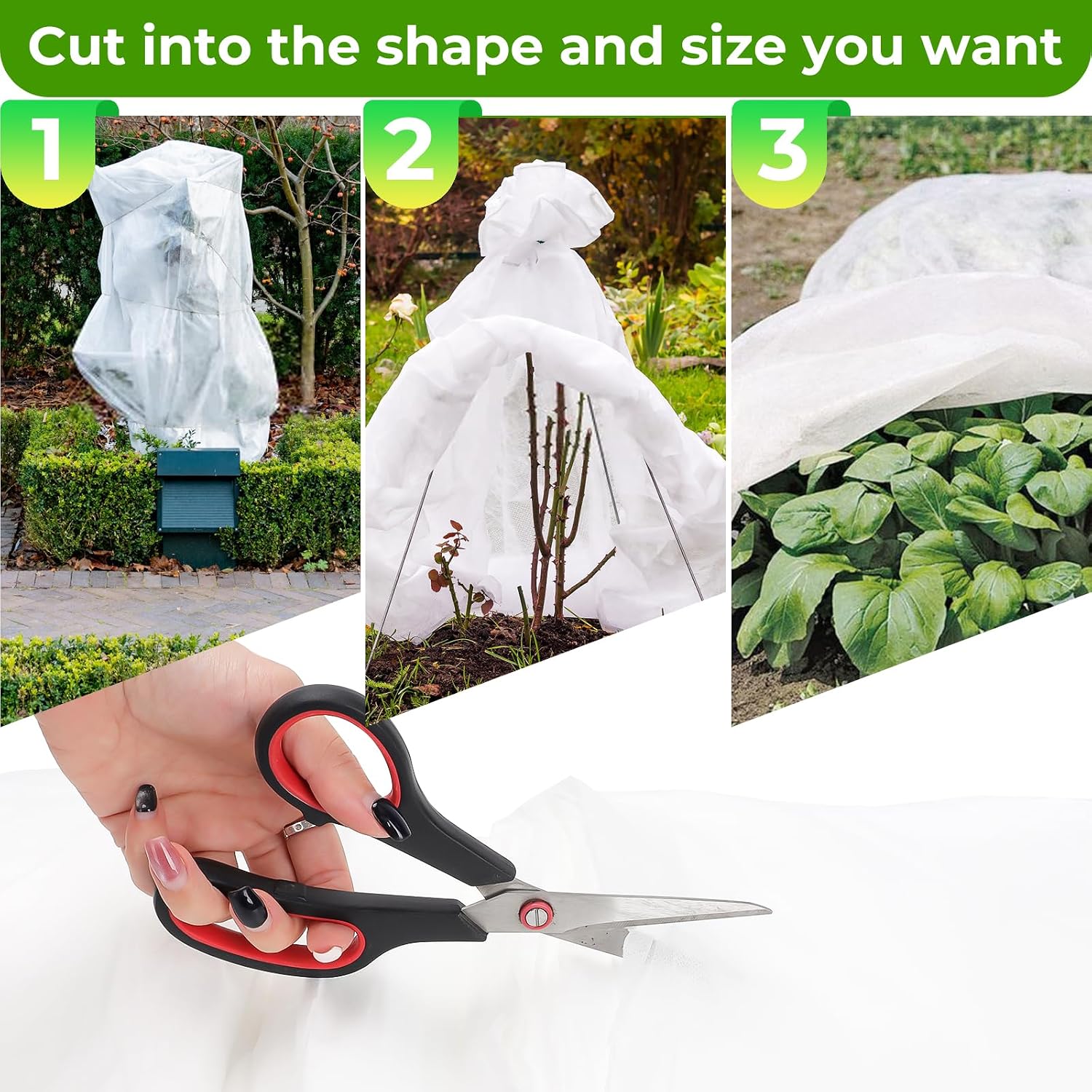 Covers Freeze Protection, Cookmaster 10x50FT Frost Cloth Plant Freeze Protection, Garden Floating Row Covers for Raised