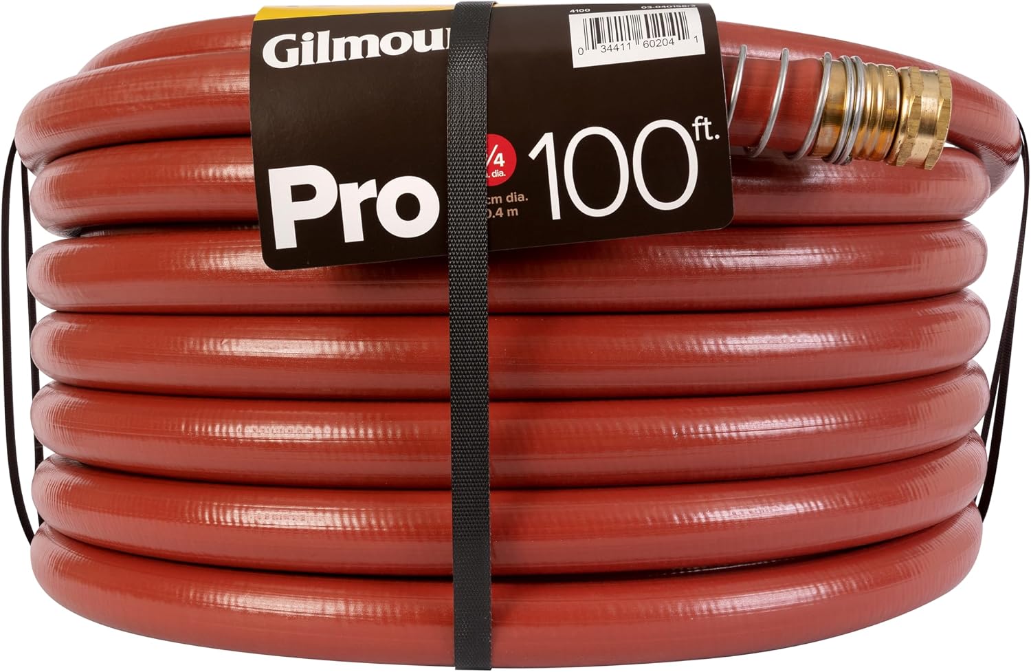 Gilmour Pro Commercial 3/4" x 100' Heavy Duty Water Hose, Durable and Kink Resistant 100 ft Garden Hose | 400 PSI burst