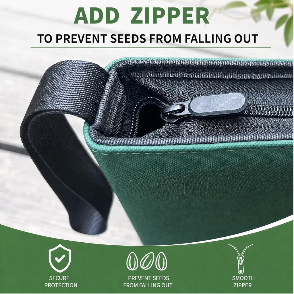 Zippered Seed Storage Organizer Binder with Handle