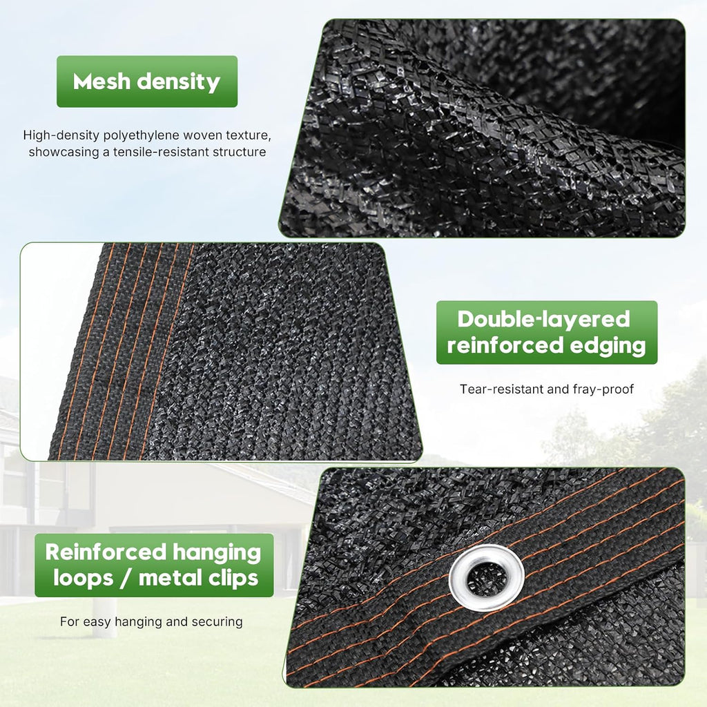 Storystore 40% Shade Cloth, 10Ft x 20Ft Heavy Duty UV Mesh with Grommets | Optimal Sunlight Balance | Heavy-Duty HDPE