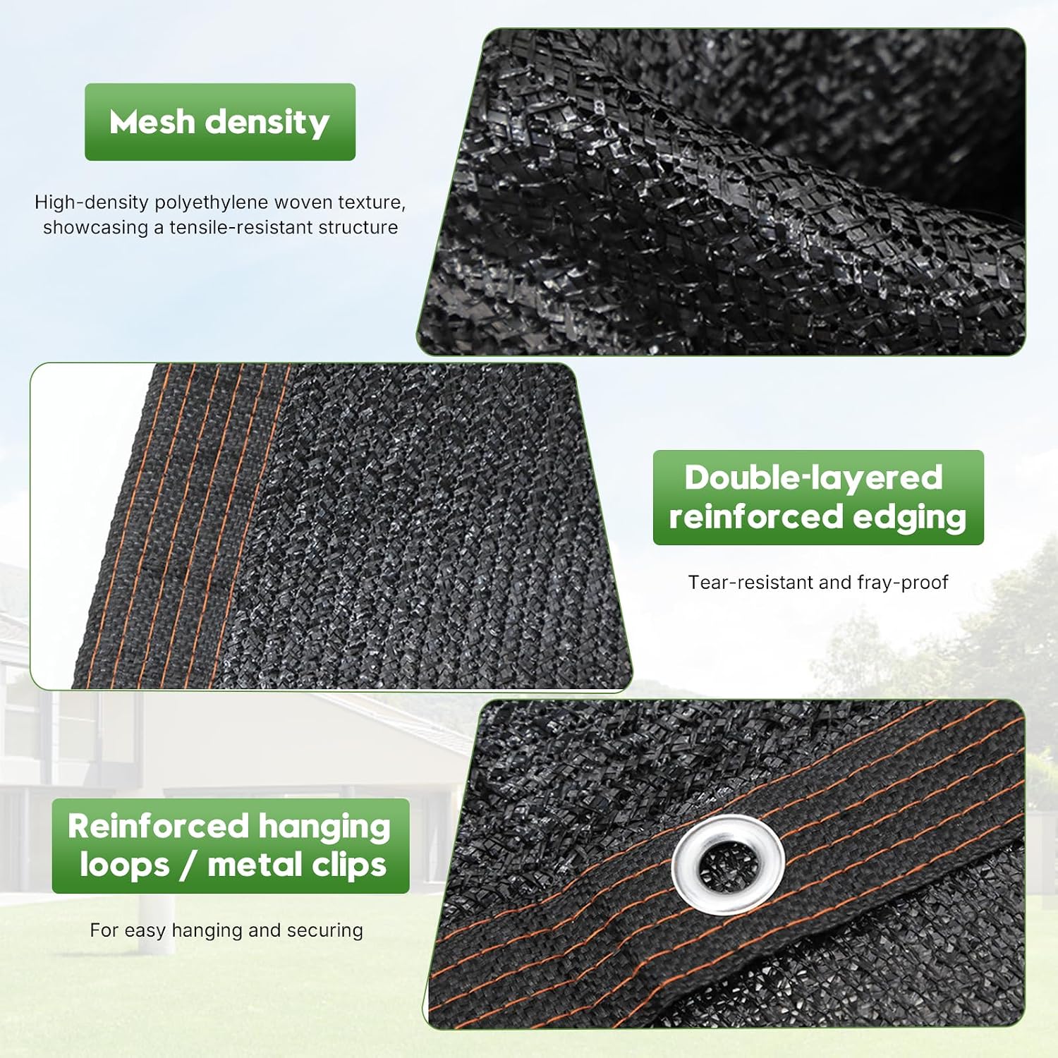 Storystore 40% Shade Cloth, 10Ft x 20Ft Heavy Duty UV Mesh with Grommets | Optimal Sunlight Balance | Heavy-Duty HDPE