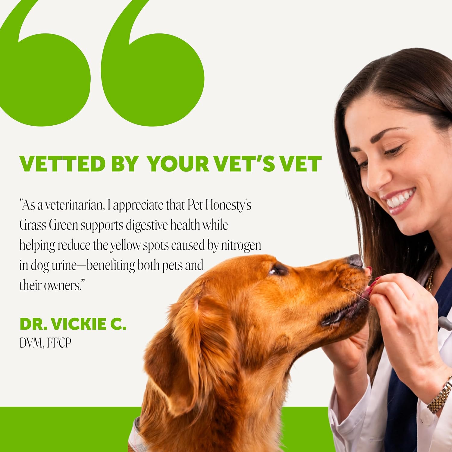 Grass Green Dog Urine Neutralizer for Lawns - Stops Yellow Burn Spots & Brown Grass - Lawn Saver Supplement with