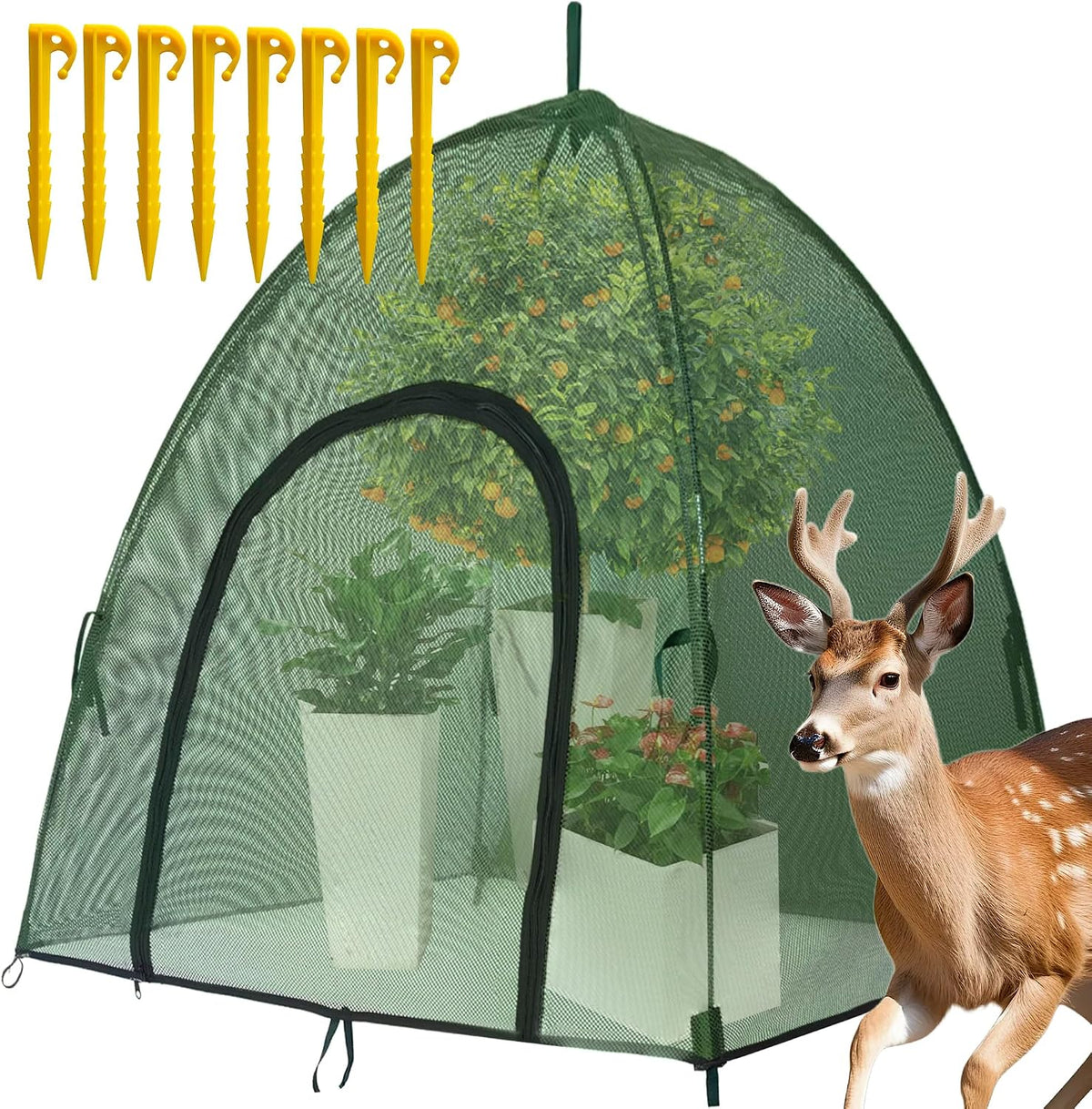 SUNPACK Sundome Plastic Multi-Vented Humidity Dome, Clear, 7" (Pack of 5) - Ideal for Greenhouses or Indoor Gardening, Able to Adjust Humidity with Vents