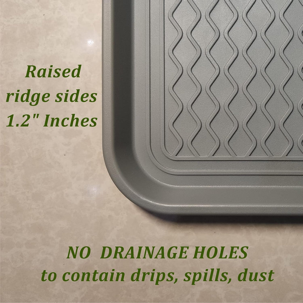 Large Multifunctional Boot Tray 2 Pack Boot Mat Washable Indoor or Outdoor Tray Mat Doormats for Shoes Boots Plants