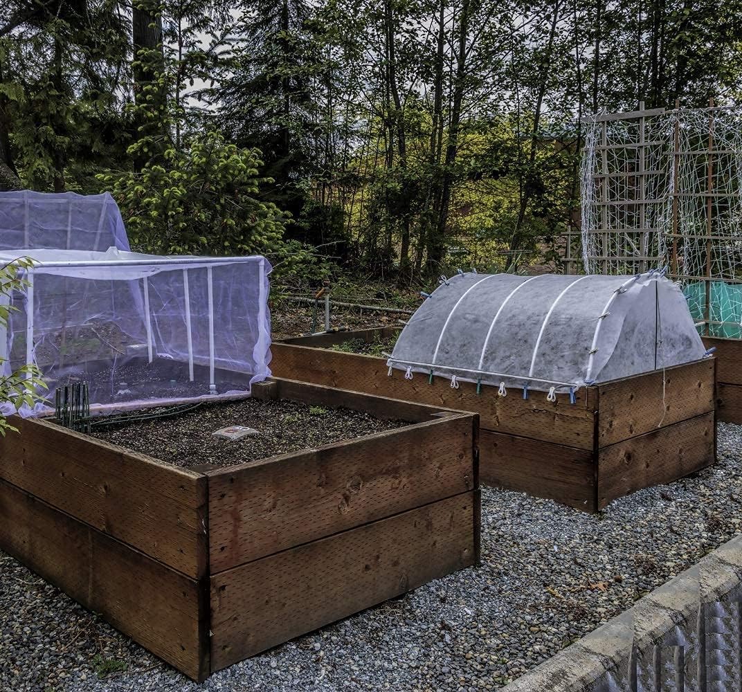 Garden Netting Pest Barrier: 10'x30' Fine Bug Insect Net | for Protection Row Cover Raised Bed Screen Mesh Greenhouse