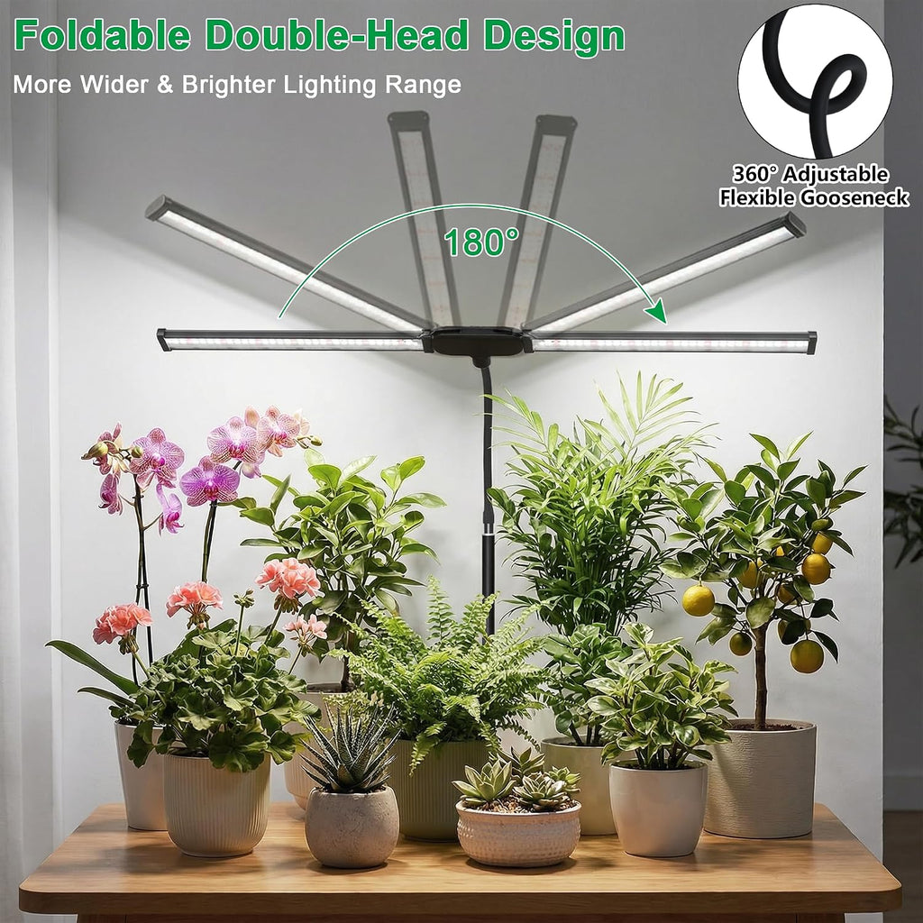Grow Light for Indoor Plants,6000K White Sun Spectrum Growing Light Lamp | Desk Light with Red Blue LED for Pot