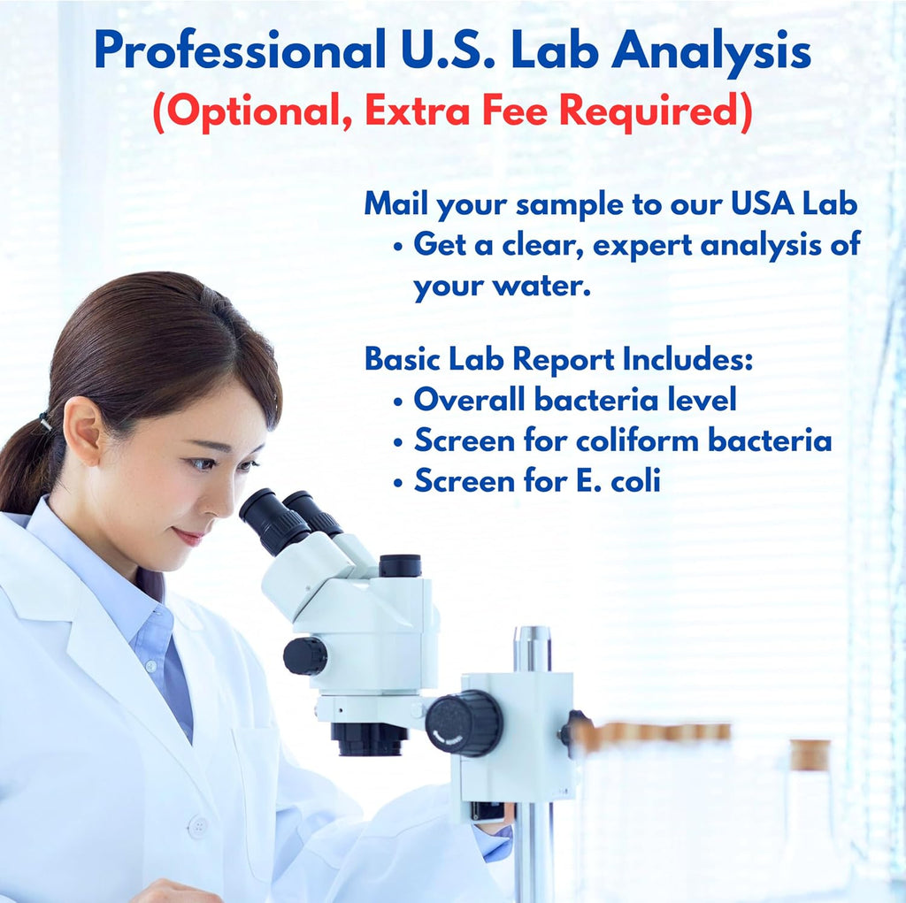 Evviva Sciences Water Bacteria Test Kit – 10 Tests for Total Bacteria, coliforms & E. coli. Lab-Ready agar Plates for
