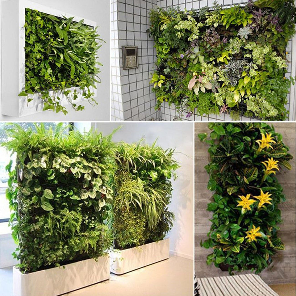 Ogrmar 64 Pockets Wall Planter Breathable Vertical Garden Planter Grow Bag | Plant Wall Hanging Pockets for herbs
