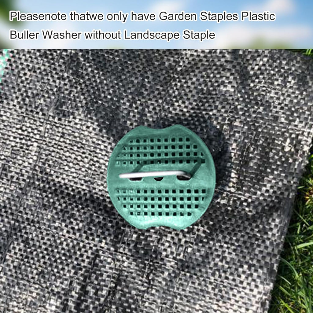 300 Pcs Landscape Staple Gasket Garden Landscape Staples Washer Pad Yard Pins Pad for Outdoor Weed Barrier Fabric Yard