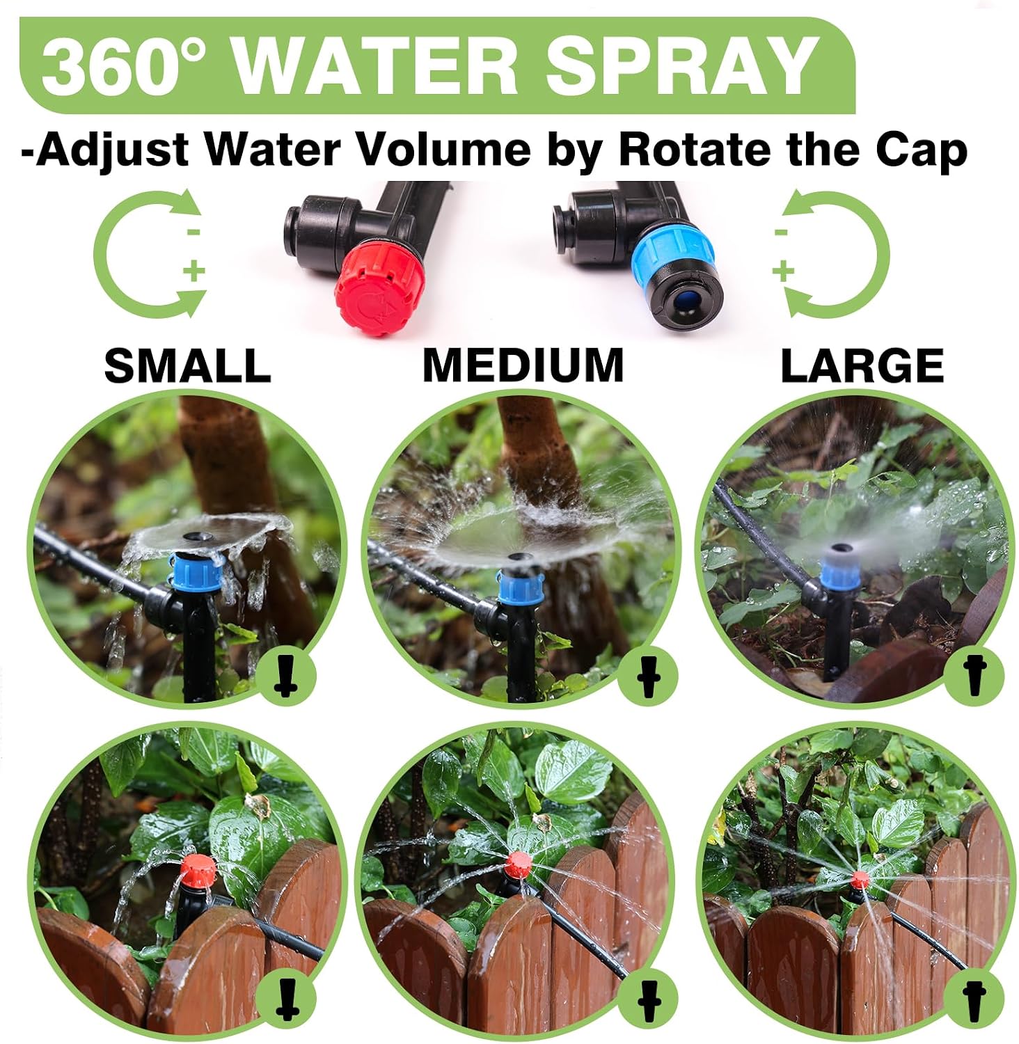 Maotong 240FT Drip Irrigation System Kit New Quick-Connect, Automatic Garden Watering Misting System for Greenhouse