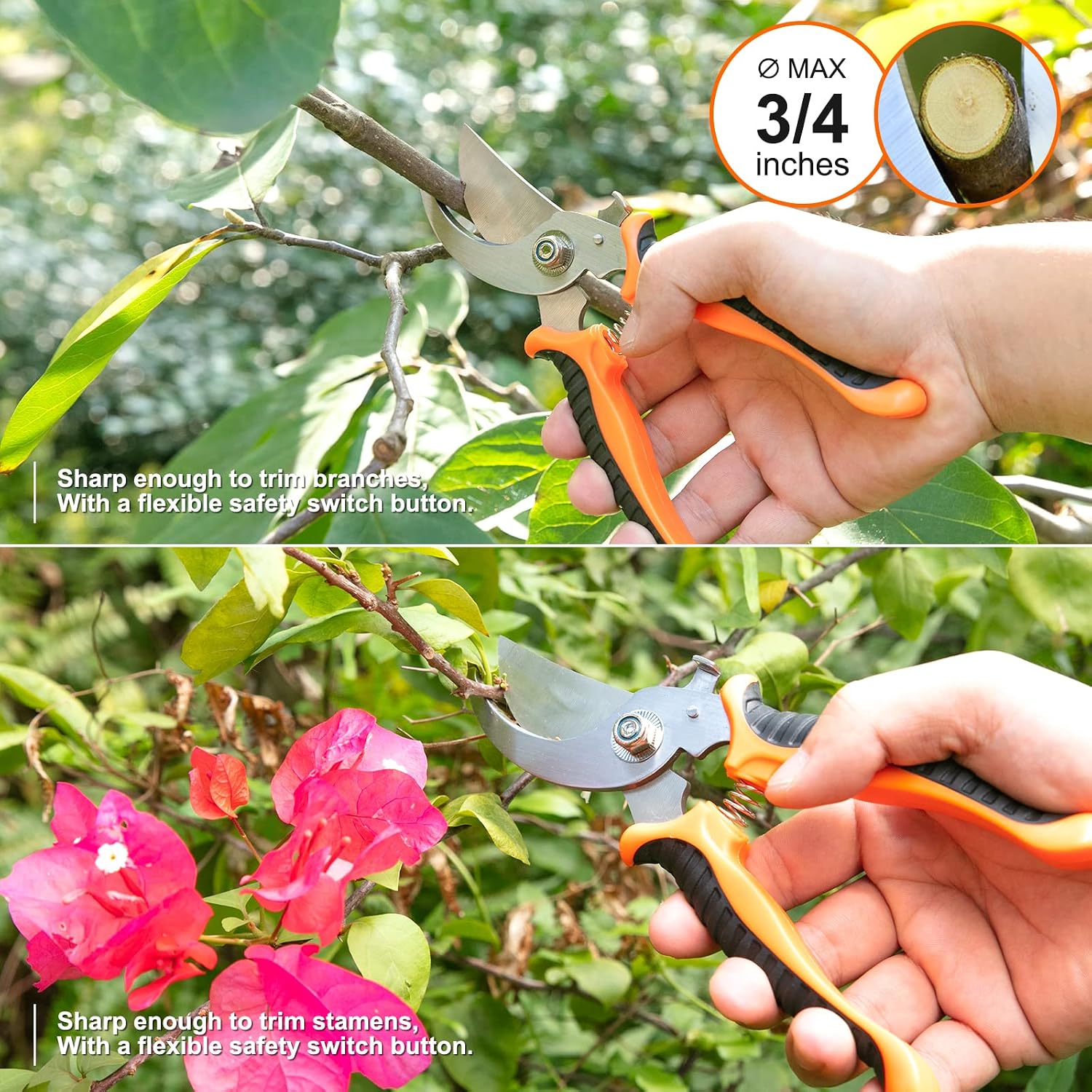 Gardening Tool Set, CHRYZTAL Stainless Steel Heavy Duty Gardening Tool Set, with Non-Slip Rubber Grip, Storage Tote
