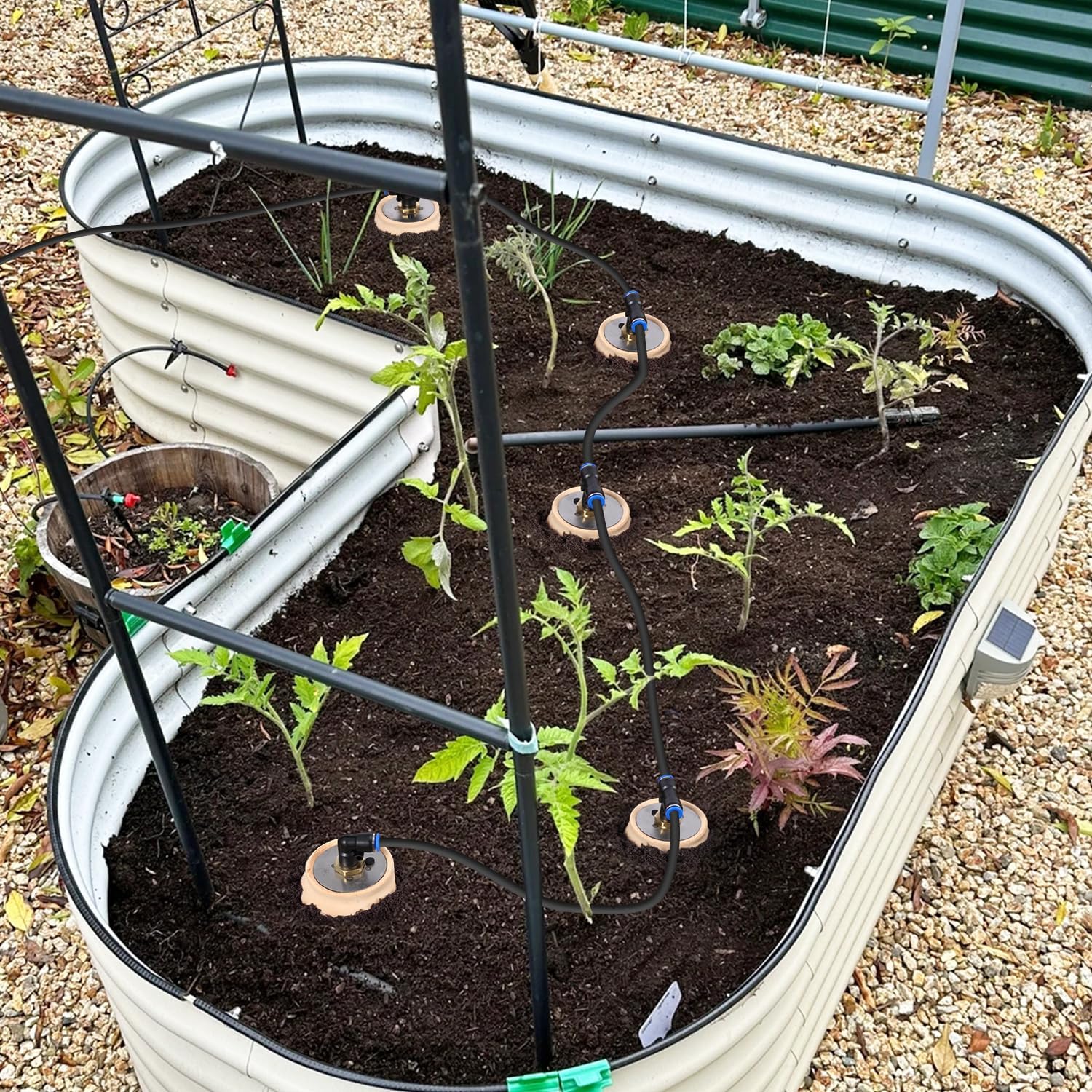 6pcs 3.5x3.5x7in Automatic Drip Irrigation Kits Garden Irrigation System Ollas Watering System for Your Garden 30 oz