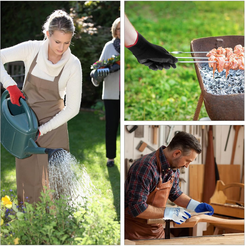 90 Pairs Gardening Gloves Bulk for Men Women Breathable Rubber Coated Safety Garden Work Gloves 9.1 Inch Working Gloves