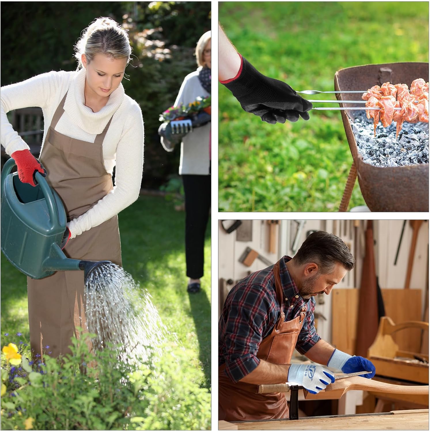 90 Pairs Gardening Gloves Bulk for Men Women Breathable Rubber Coated Safety Garden Work Gloves 9.1 Inch Working Gloves