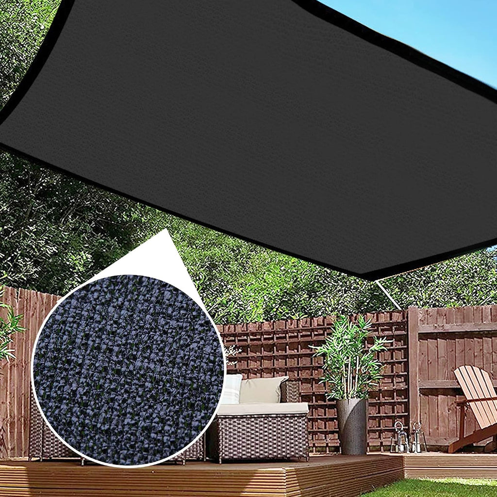 winemana 70% Black Shade Cloth, 20 x 30 FT Durable Mesh Tarp with Grommets, Resistant Garden Sun Shade Netting with
