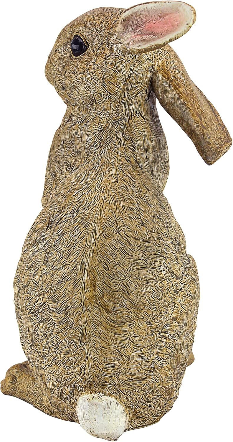Design Toscano QM200681 Hopper the Bunny Standing Rabbit Indoor/Outdoor Garden Statue, 6 Inches Wide, 11 Inches Tall