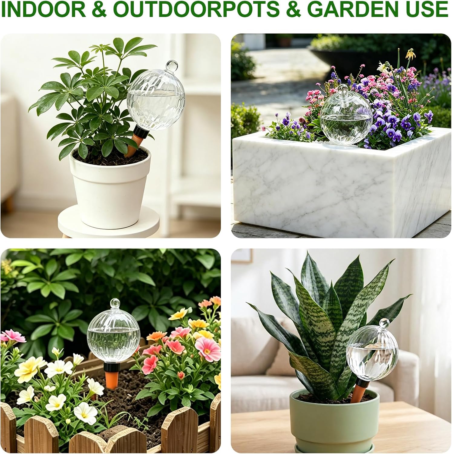 26oz Extra Large Self Watering Globes, Plant Watering Globes, Water Globes, Plant Water Bulbs, Watering Bulbs for