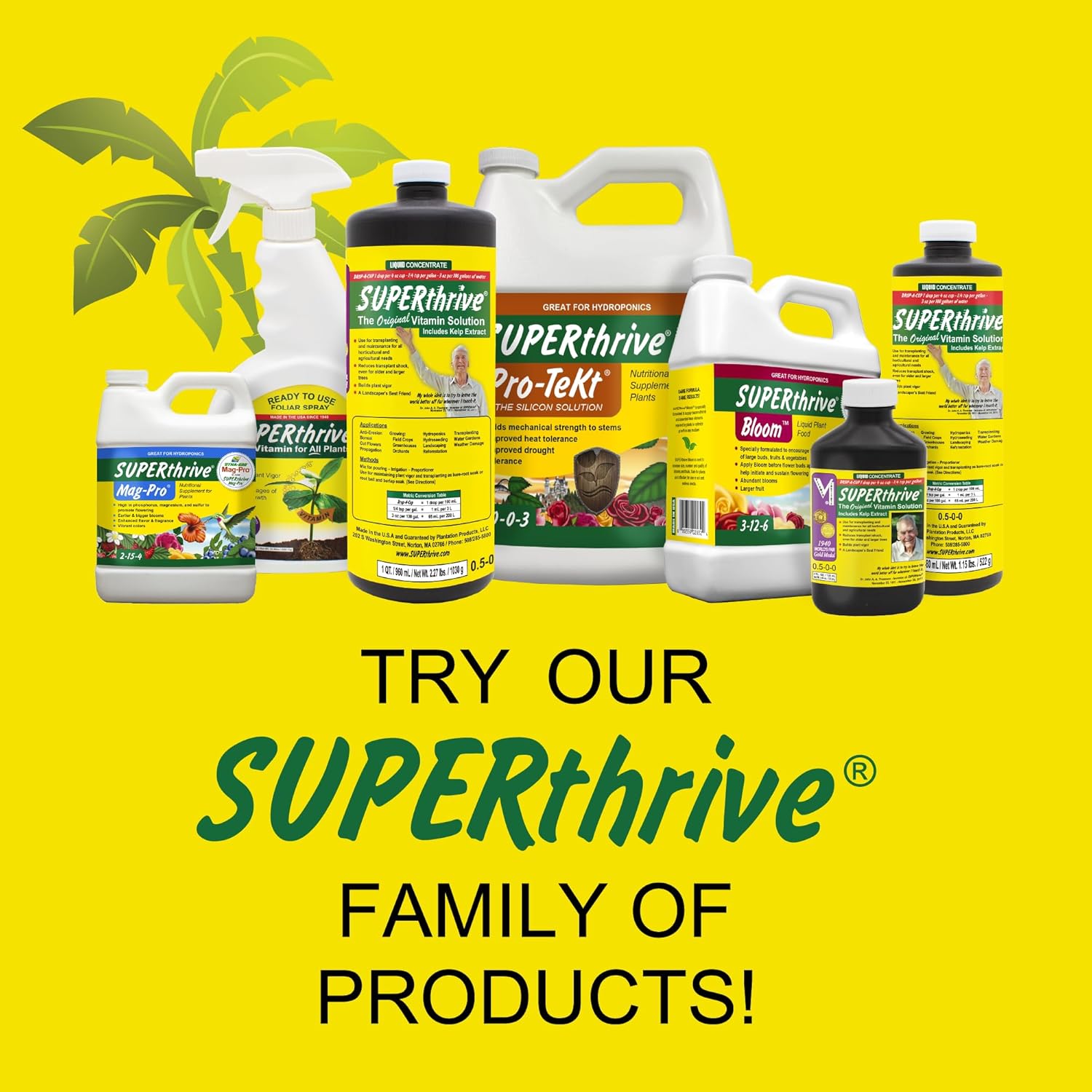 SUPERthrive Vitamin Solution with Kelp, Liquid Concentrate, 1 Pint | 0.5-0-0 formula with kelp extract. For