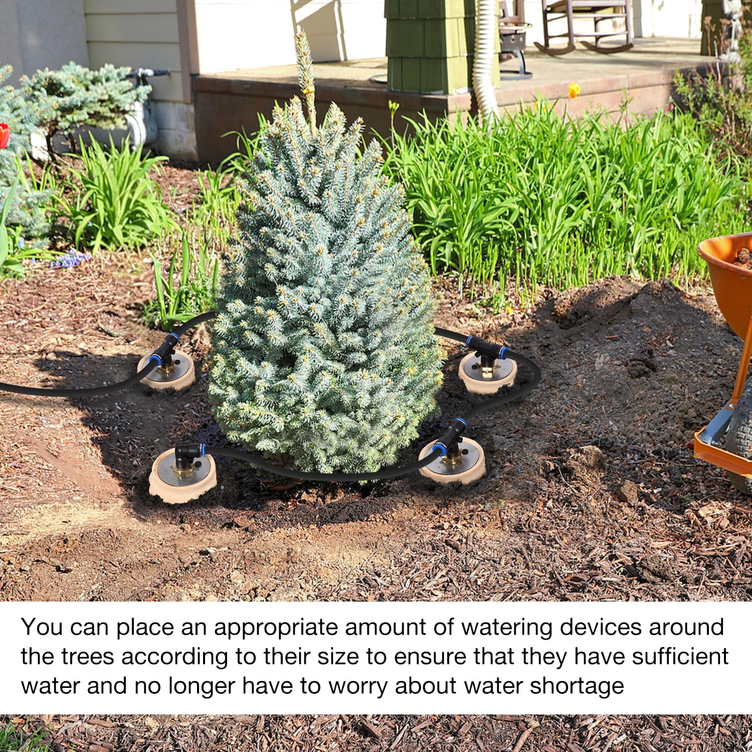 4pcs 4.8x4.8x10in Large Olla Watering System for Your Garden 64oz Terracotta Olla Pots Automatic Tree Waterer Plant
