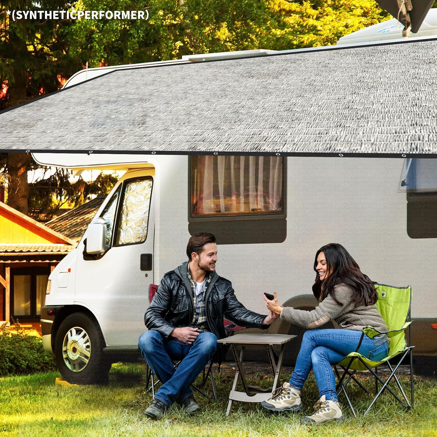 Shade Cloth-80% Aluminum Sunblock Neting,Durable Mesh Tarp with Grommets,Shade Cloth for Garden,Car, Outdoor