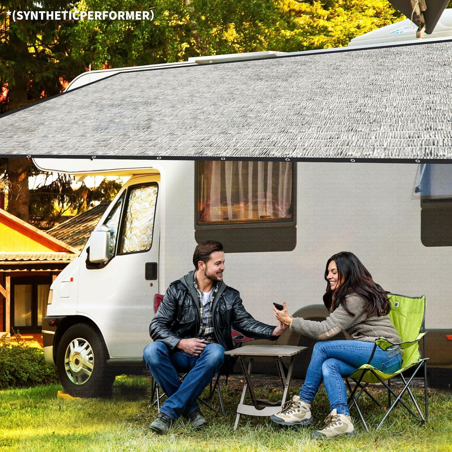 Shade Cloth-80% Aluminum Sunblock Neting,Durable Mesh Tarp with Grommets,Shade Cloth for Garden,Car, Outdoor