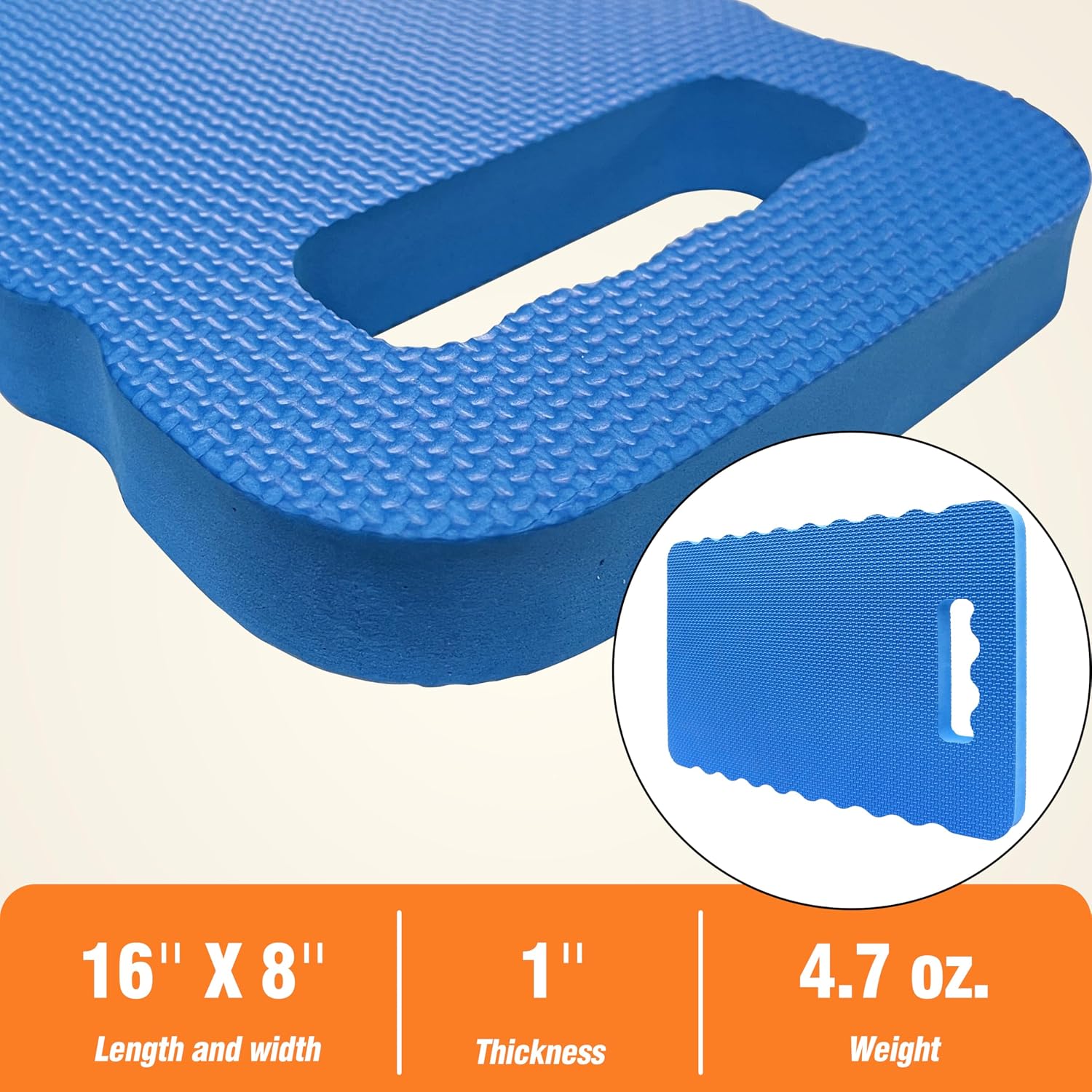 Gardzen Garden Kneeling Pad | EVA Foam Kneeler Pad for Gardening, Baby Bath, Yoga, Pilates, Exercise, 16" x 8" x 1"