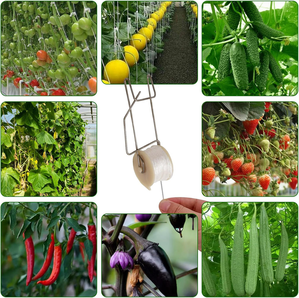 20pcs Plant Climbing Hooks Tomato Roller Hooks, Tomato Support Hooks Garden Hooks for Tomato Vine Flower Plant Twine